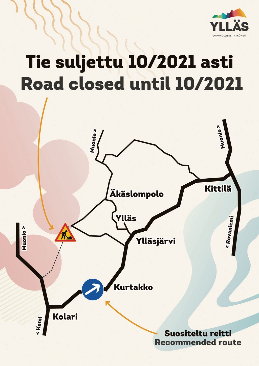 Kuukkeli - Äkäsjoen sillan peruskorjaus valmis lokakuussa